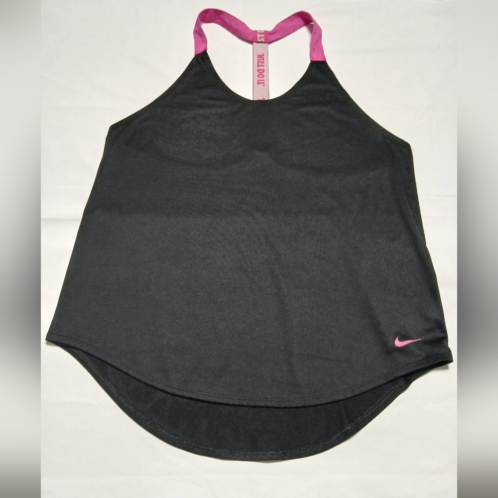 Nike Black and Pink‎ Tank Top